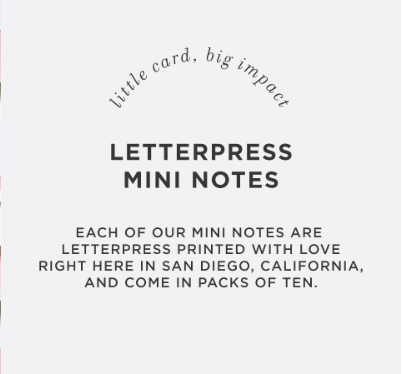 Our Hearts - Mini Notes