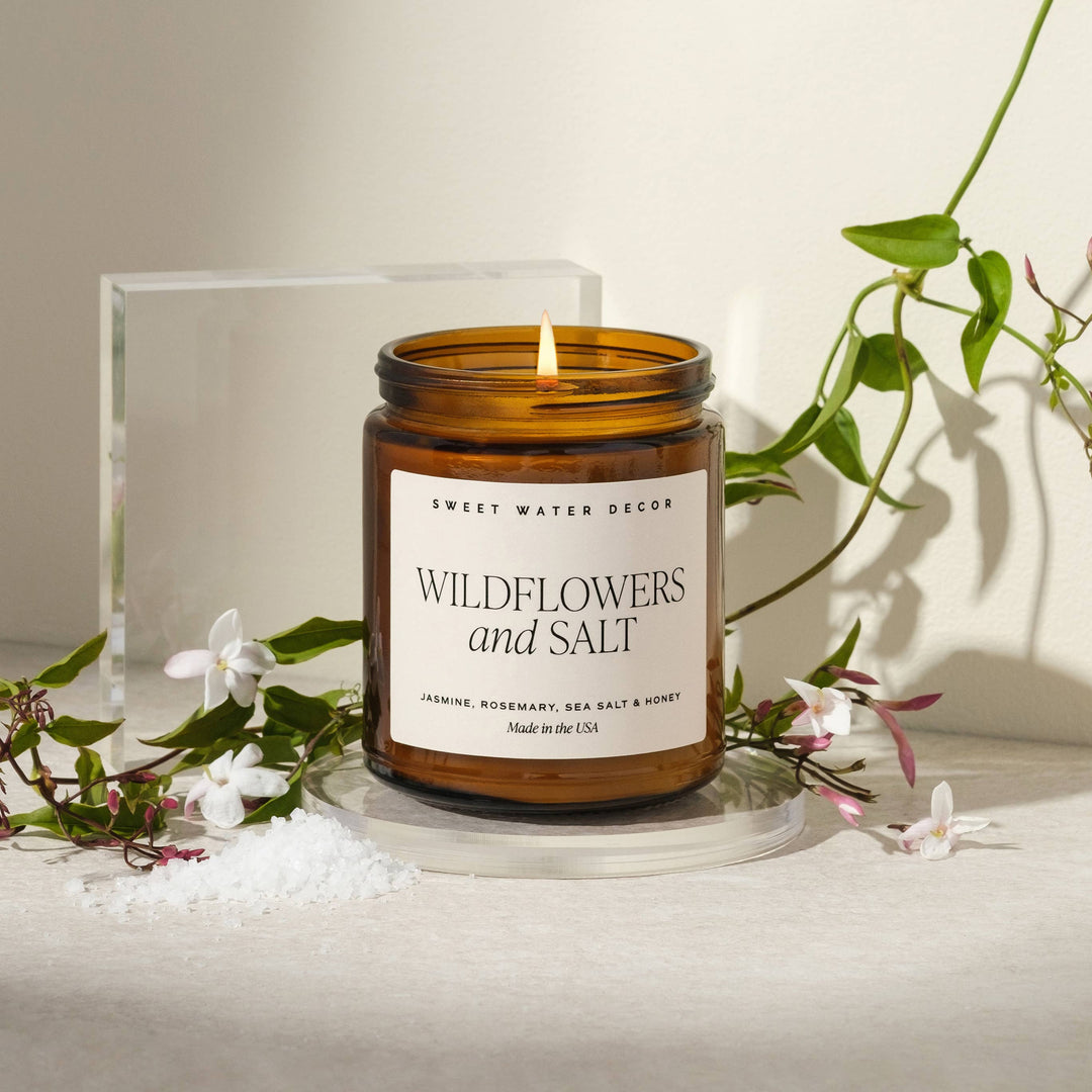 Wildflowers and Salt 9 oz Soy Candle - Home Decor & Gifts