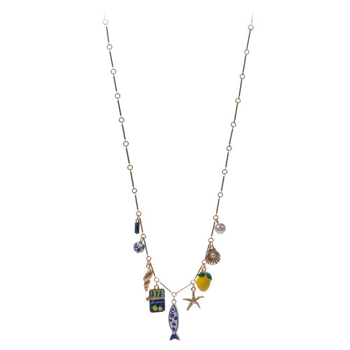 Mediterranean Coastal Charm Station Necklace