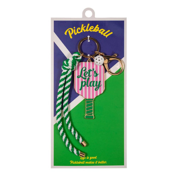Sardine Pickleball Paddle Knot Strap Keychain Bag Charm