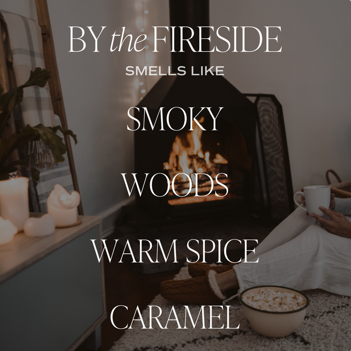 By The Fireside 15 oz Soy Candle, Matte Jar