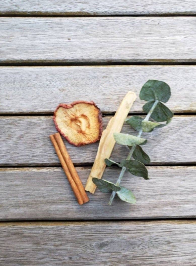 Eucalyptus, Palo Santo, Apple and Cinnamon Smudge Stick