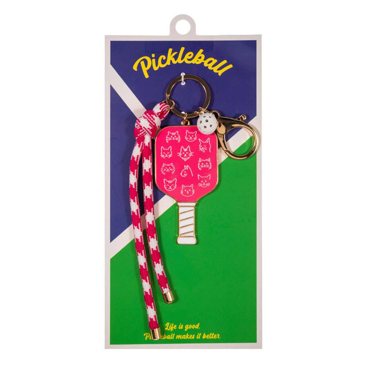 Sardine Pickleball Paddle Knot Strap Keychain Bag Charm