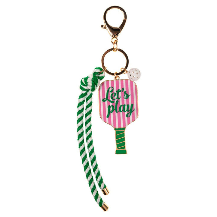 Sardine Pickleball Paddle Knot Strap Keychain Bag Charm