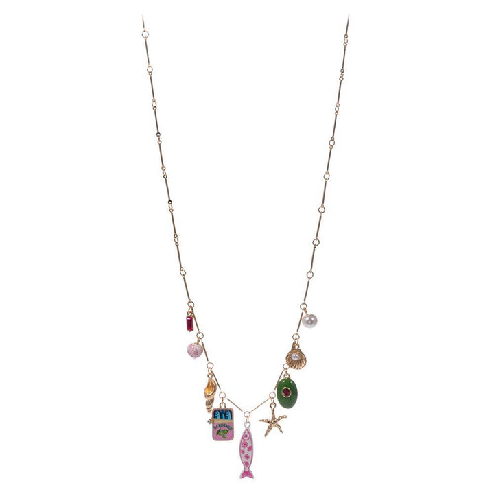 Mediterranean Coastal Charm Station Necklace