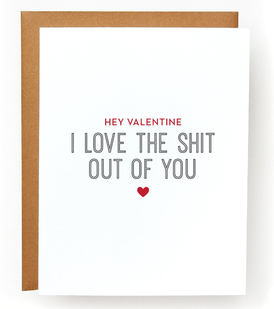 I Love the Shit Out of You Greeting Card