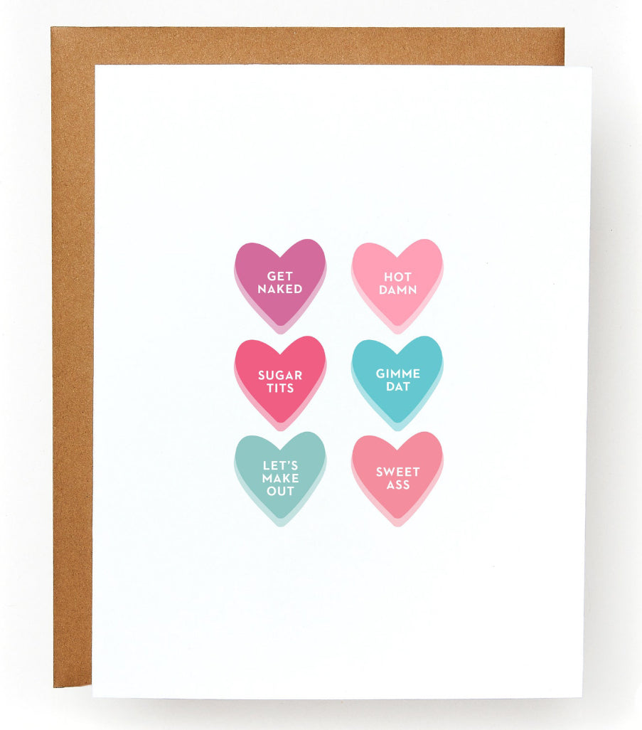 Dirty Conversation Heart Greeting Card