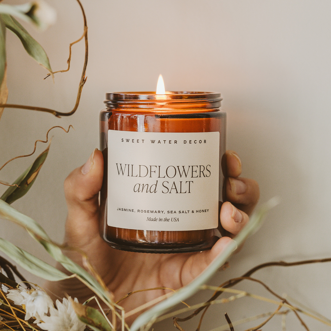 Wildflowers and Salt 9 oz Soy Candle - Home Decor & Gifts