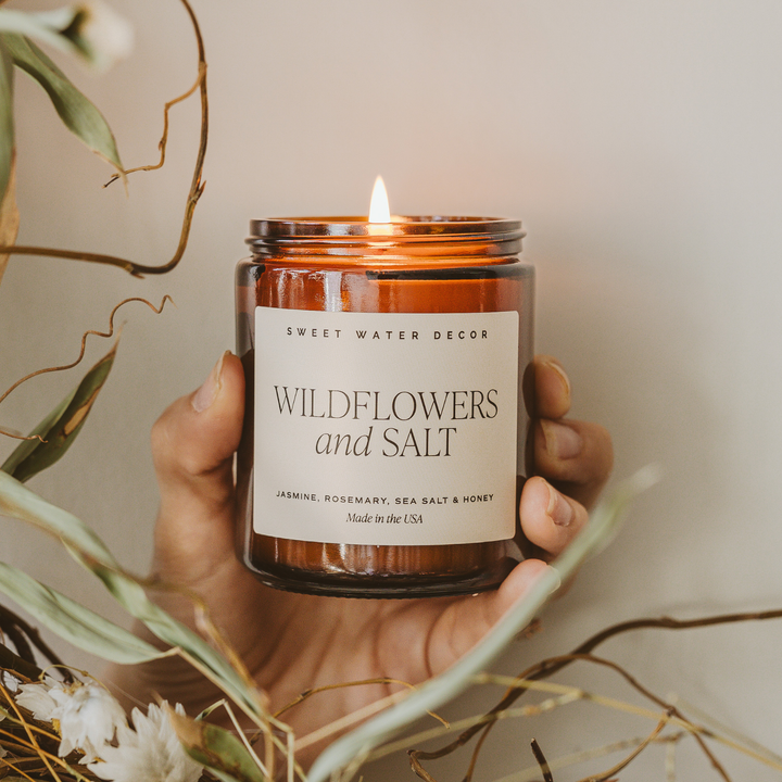 Wildflowers and Salt 9 oz Soy Candle - Home Decor & Gifts