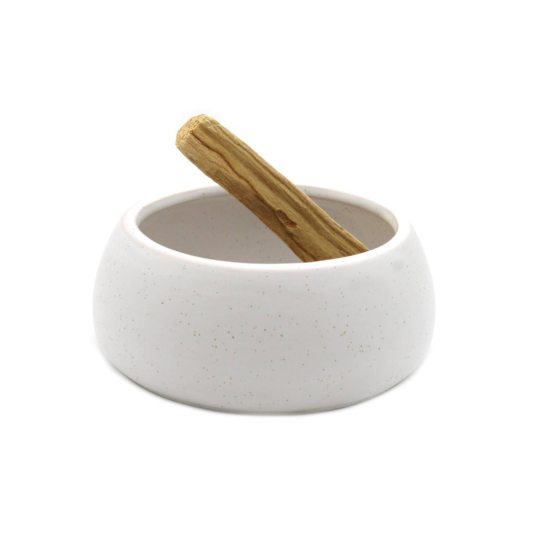 Ceramic Palo Santo Burner Bowl - White