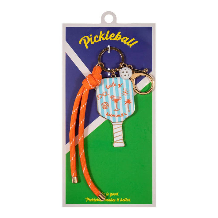 Sardine Pickleball Paddle Knot Strap Keychain Bag Charm