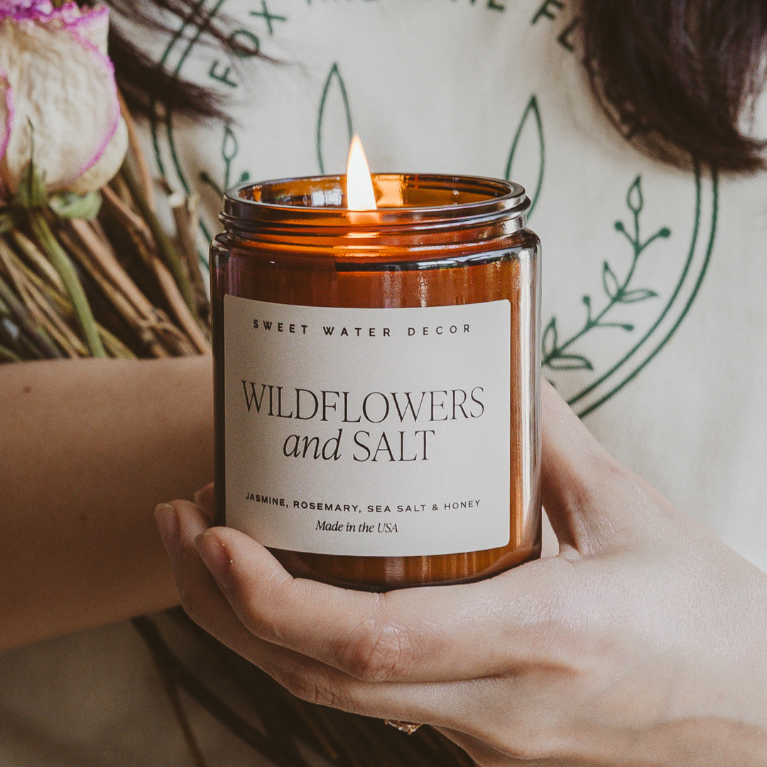 Wildflowers and Salt 9 oz Soy Candle - Home Decor & Gifts