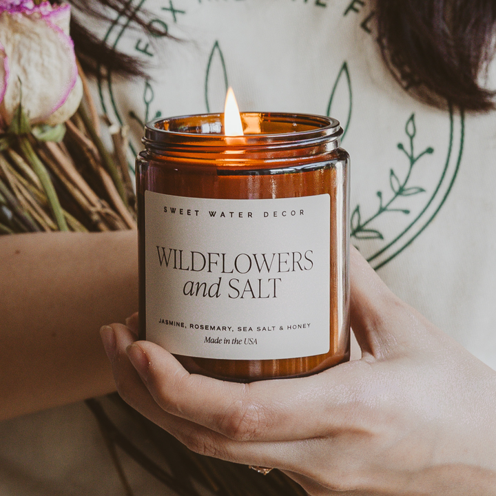 Wildflowers and Salt 9 oz Soy Candle - Home Decor & Gifts