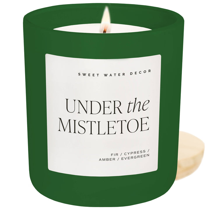 Under the Mistletoe 15 oz Soy Matte Candle- Christmas Decor